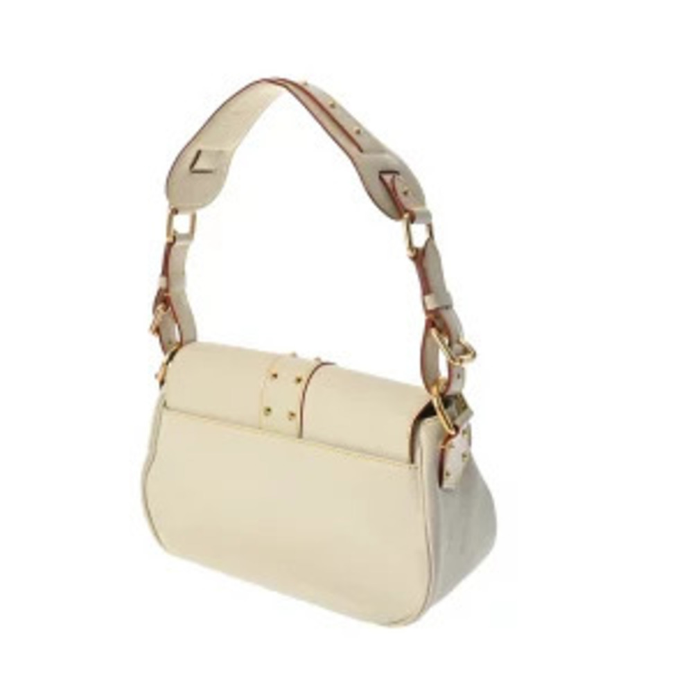 Louis Vuitton Shoulder White Suhali Goat Leather Shoulder Bag Confidant